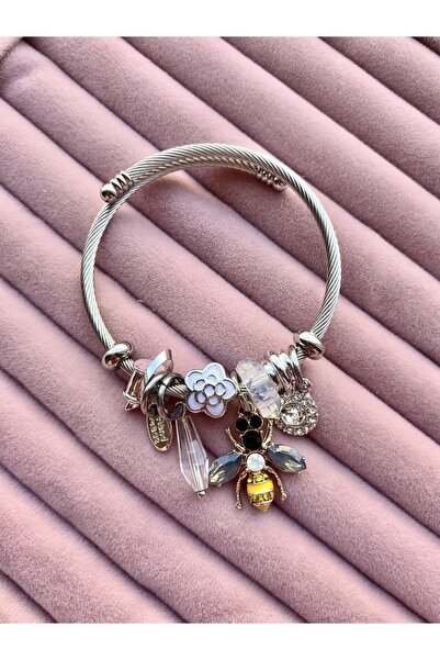 bee Steel Bracelet Charm Bracelet