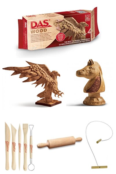 GLANCE DAS Wood 350 Gr Modelling clay Ahşap Modelleme Ebeşuar kil Seti