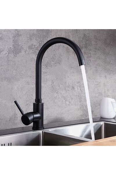 VENİTA Venita Black High Body Kitchen Faucet Omega
