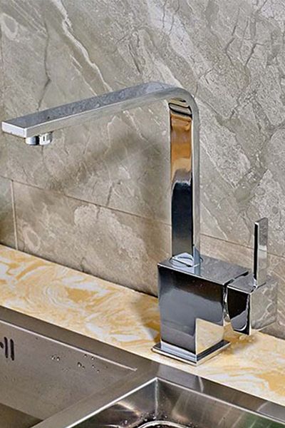 VENİTA Venita Mix Swan Square Kitchen Sink Faucet with Hot and Cold Water Outlet