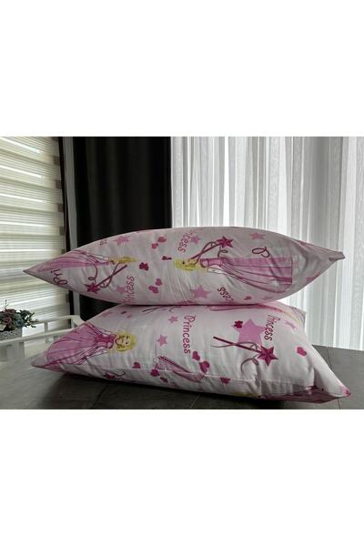 SNR HOME COLLECTION غطاء وسادة الأميرة القطني بسحاب مكون من قطعتين