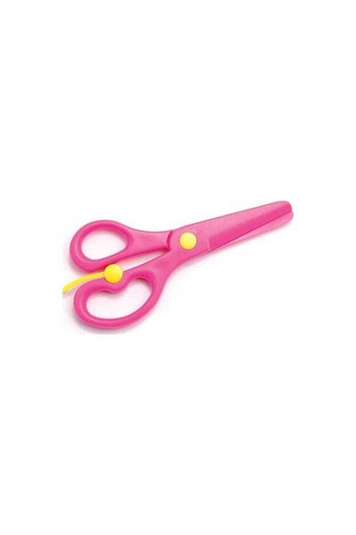ÇEÇEN HOME Pink Plastic Protected Blunt Kids School Scissors