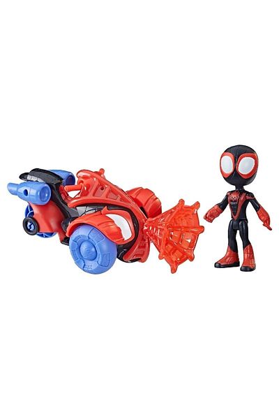 Hasbro Spidey and His Amazing Friends Vehicle and Figure Miles Morales
