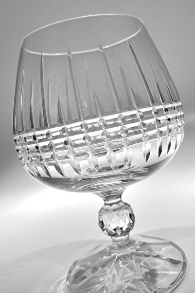 Bohemia Collection Sterna Kristal 6'lı Kahve Yanı Su Bardağı / Konyak Kadehi Seti 250cc Rio Model