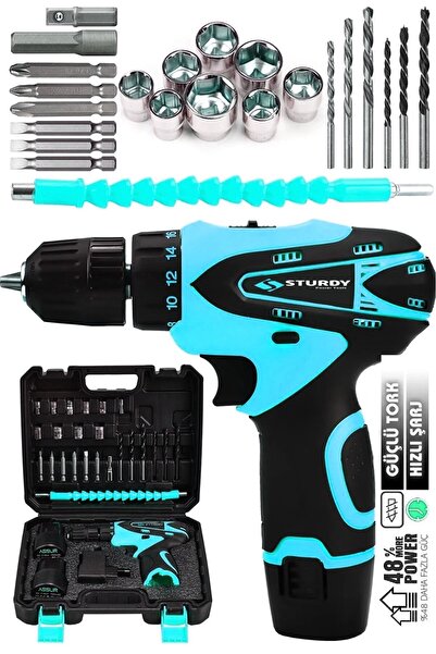 Sturdy Japon Technology 58v10ah Logan Seri Metal Şanzuman Şarjlı Çift Akülü M...