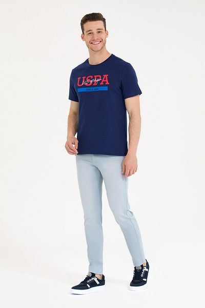 U.S. Polo Assn. Α.Ε. POLO ΑΝΔΡΙΚΟ ΠΑΝΤΕΛΟΝΙ SLIM FIT ΤΑΝΙΝΤ 1582586 ISIS 036 ΜΠΛΕ