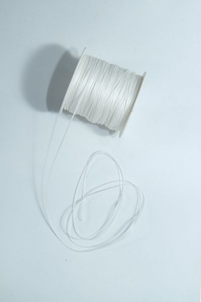 Eskişehir hobi sanat Περλέ Λευκό 1,0 mm 100 μέτρα κερωμένο σχοινί Στράτηγος Δερμάτινο νήμα ραπτικής Κολιέ Κοσμήματα Σχέδιο Σχοινί Βραχιόλι Σχοινί