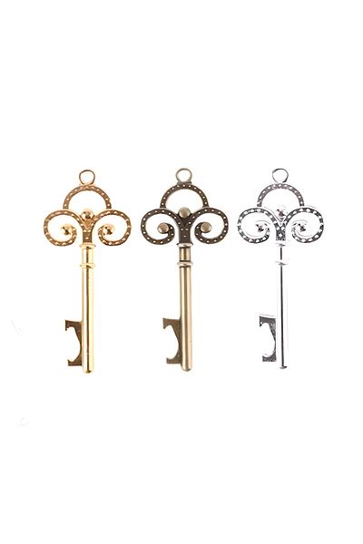 Sensoria Love Key Decorative Opener Coke Soda and Bottle Opener 3-Pack