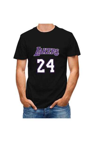 Pisa Art Тениска с овърсайз принт на Lakers 24