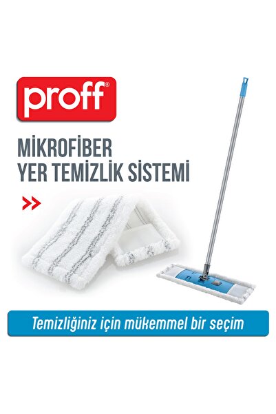 Proff Mikrofiber Yer Temizlik Sistemi Saplı