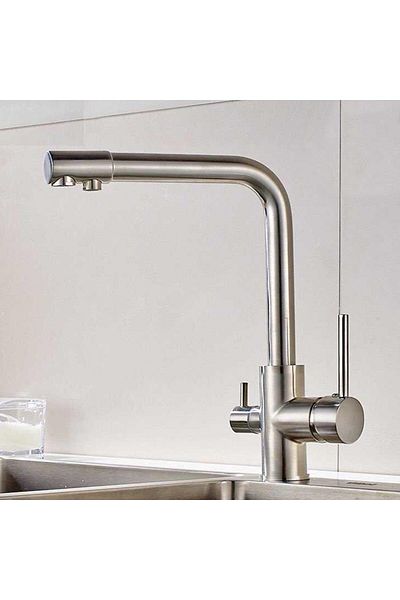 VENİTA Venita Inox Purified Kitchen Faucet 3 Way Dual Flow
