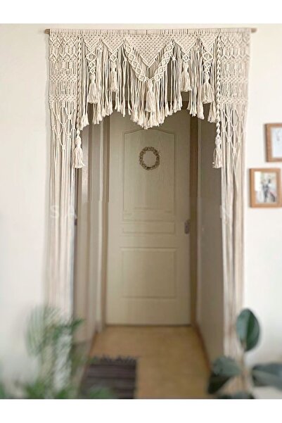 EdaTasarım Makrome Kapı Perdesi Mutfak Perdesi