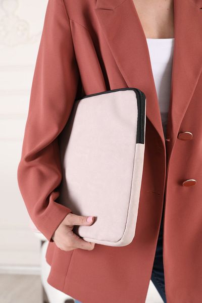 the modawest Beige Unisex 13-14-15.6-16 Inch Compatible Macbook Case Notebook Laptop Bag