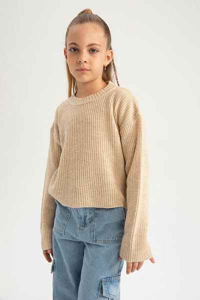 DeFacto Crew Neck Basic lány pulóver A2293a823au