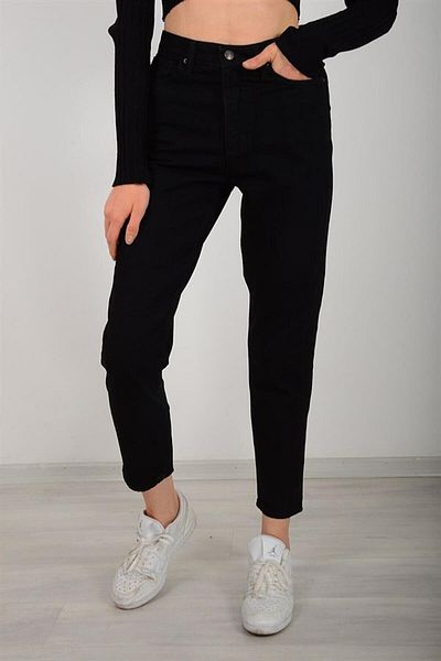 DRC trend Maria High Waist Black Mom Jeans Power Lycra Flexible Jeans