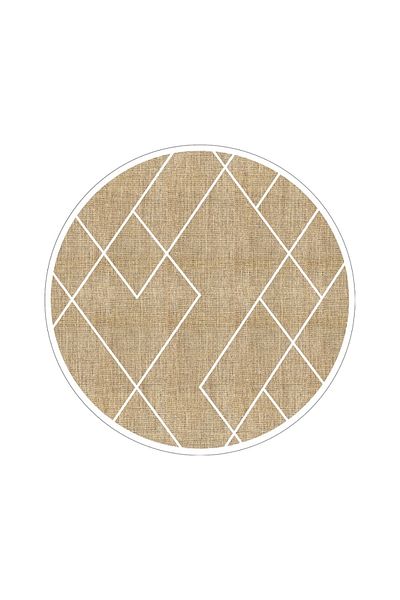 Decomia Home Digital Non-Slip Washable Scandinavian Jute Look Living Room and Kitchen Carpet - Hallway and Runner