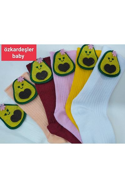 ÖZKARDEŞLER BABY Комплект от 6 филцови чорапи до коляното за бебета и деца