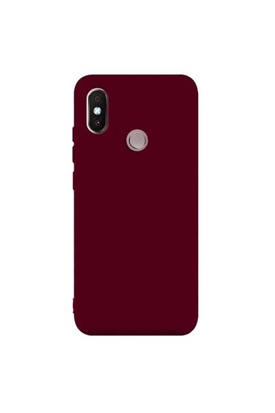 Gpack Xiaomi Redmi 6 Pro Kılıf Premier Silikon Esnek Arka Koruma Mürdüm