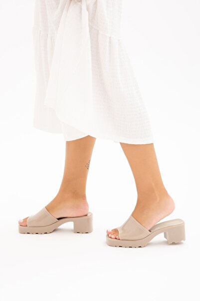 Tamer Tanca Women's Vegan Heeled Slippers 913 1001 Bn Trlk Y22