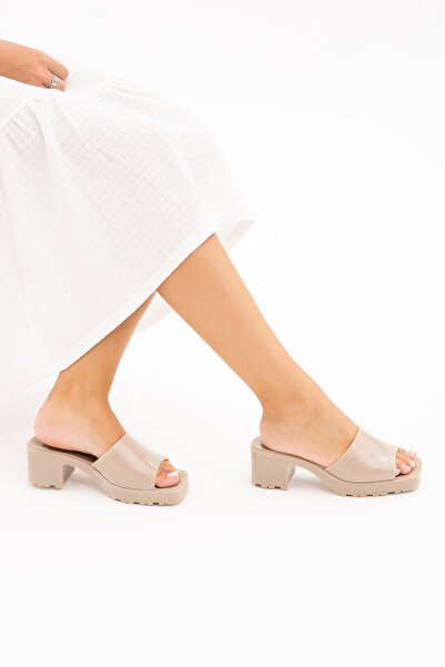 Tamer Tanca Women's Vegan Heeled Slippers 913 1001 Bn Trlk Y22