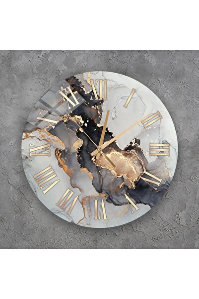 TekTablo ساعة حائط، ساعة حائط زجاجية، موديلات ساعات لغرفة المعيشة 36x36 سم 3T846874199