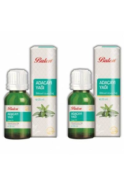 Balen Ada Çayı Acı Elma Yağı Adaçayı Acıelma Doğal Bitkisel Uçucu Yağ 20 ml 2 Adet