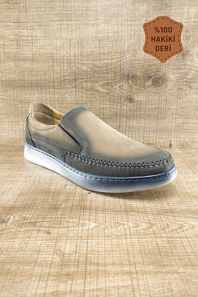 Endurstep Ортопедични мъжки обувки без връзки от естествена кожа, ежедневни, Cas0002
