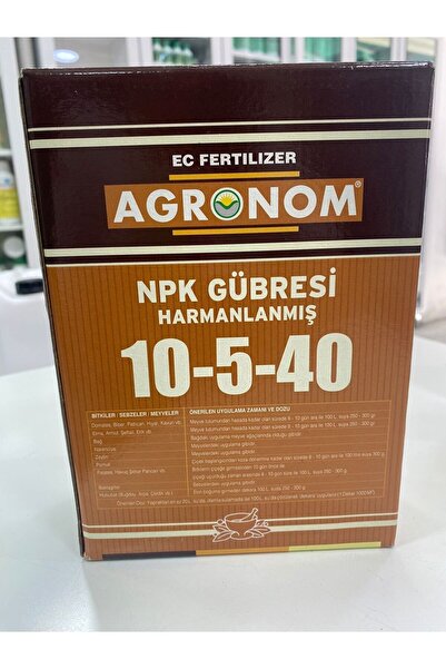 Fts Tarım AGRONOM 10-5-40 NPK GÜBRESİ HARMANLANMIŞ 1 KG