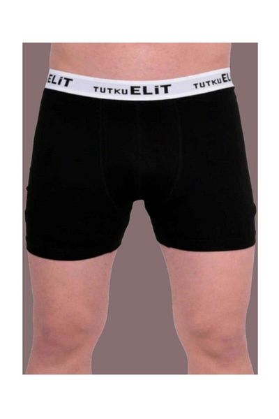 Tutku Elit Μαύρο ανδρικό αθλητικό μπόξερ Modal Elastane