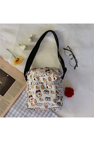 GALAXYBUTIQUE Τσάντα χιαστί Cat με τύπωμα