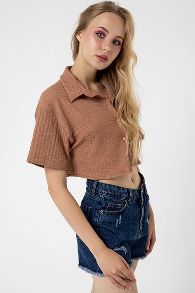 bb butik basic Cămașă crop Bürümcük