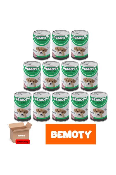BEMOTY Kuzu Etli Yavru Köpek Konserve Yaş Mama 415gr *12 Adet