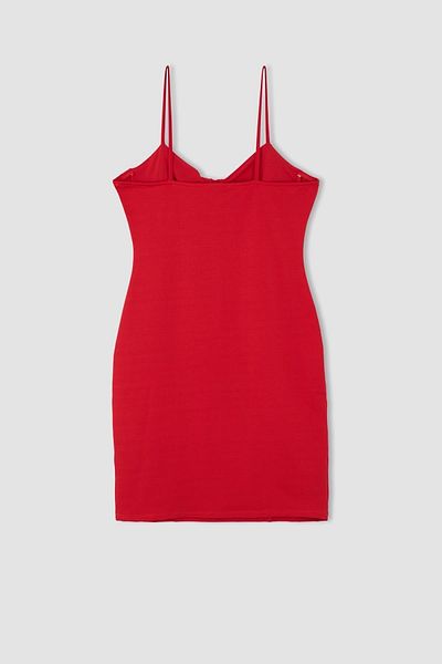 DeFacto Bodycon Basic Strappy Mini Dress