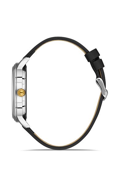 FERRO Black Leather Cord Men's Wristwatch F11050B-D