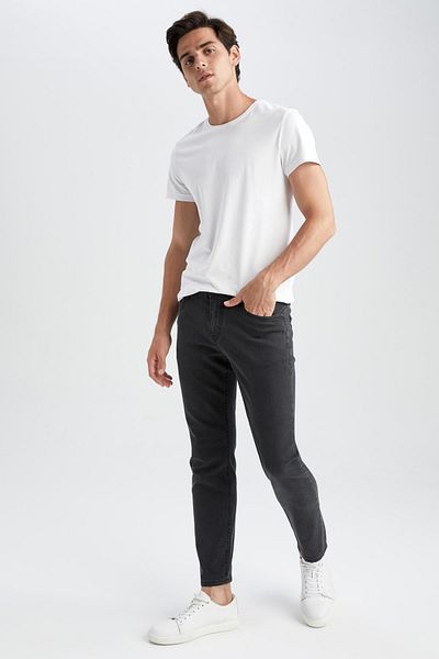 DeFacto Τζιν παντελόνι Sergio Regular Fit Normal Waist Pipe Leg Jean