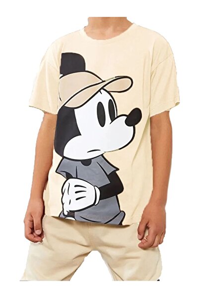 Your Fashion Style Children's T-Shirt Crew Neck Mickey Mouse Printed Short Sl...
