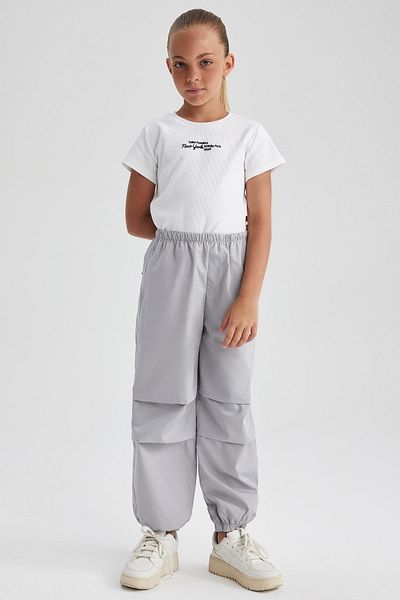 DeFacto Girl's Parachute Cotton Trousers B1115A823Au