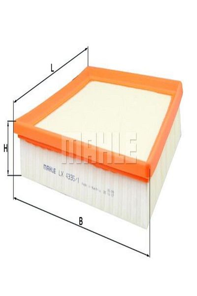 MAHLE LX4335/1 Air Filter (Sag) Aj20d4 Range Rover Velar L560 17 GX739601AA LX43351 (WA426489)