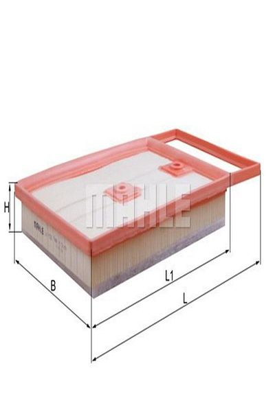 MAHLE LX4136 Air Filter 1.4Tdi (75 90 105Ps) Polo V 15- Ibiza 16- Toledo 13 6C0129620D (WC926327)