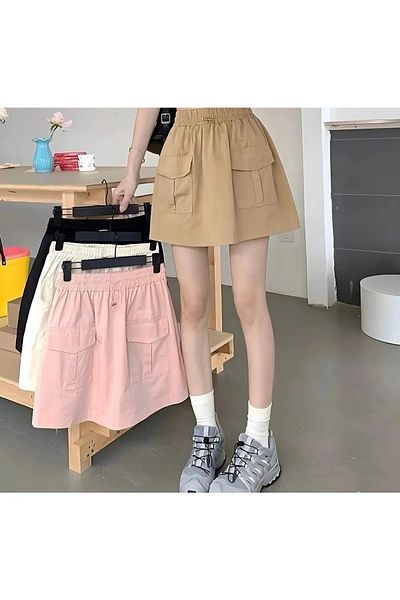 Gofeel Y2k Vintage Parachute Cargo Φούστα τσέπης