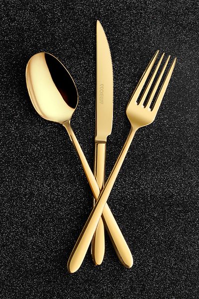 Amboss Rigel Gold Shiny - 72 Piece Fork Spoon Knife Set