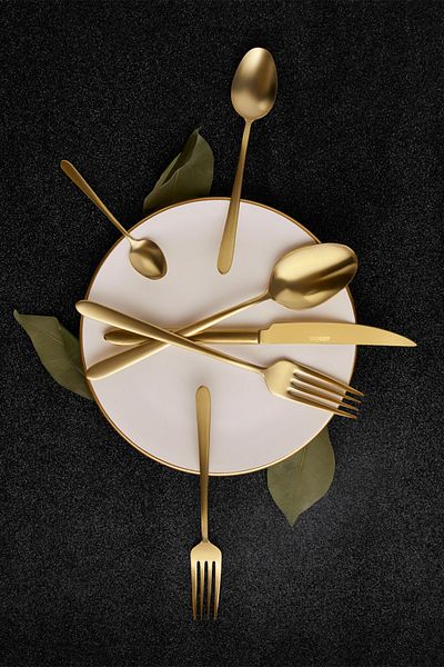 Amboss Rigel Gold Matte - 72 Piece Cutlery Set
