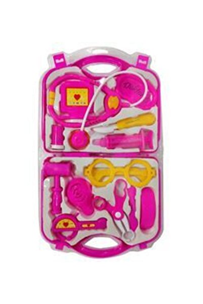 Genel Markalar Oyuncak Çantalı Doktor Oyuncak Seti (pembe)