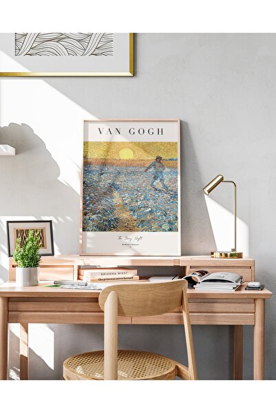 BobArt Van Gogh Çerçevesiz Poster Duvar Tablosu Poster Modern Premium Tablo Dekoratif Çerçevesiz Tablo