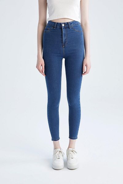 DeFacto Džínové kalhoty Super Skinny Jegging Fit s vysokým pasem