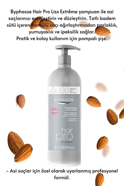 BYPHASSE Hair Pro Protective and Soothing Shampoo Special for Anti-Rough Hair 1000ml