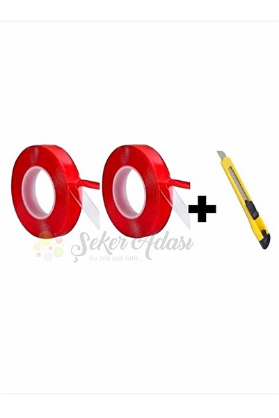 Şeker Adası 2 bucăți de bandă de reparare cu două fețe din silicon 18 mm x 2 ...