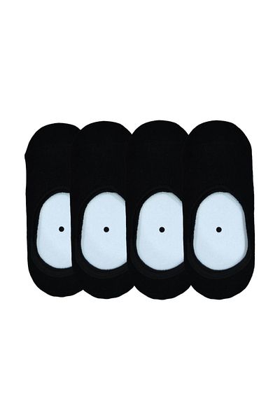 Leement socks Детски чорапи за балерини 4 чифта пенирани памучни безшевни чорапи с качествена силиконова лента Невидими чорапи