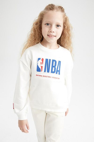 DeFacto Κοριτσίστικο φούτερ Nba New York Knicks Crew με λαιμόκοψη
