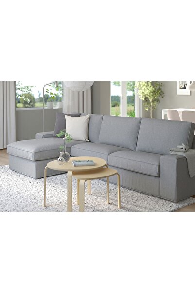 ERİZA KUANZA SAĞ KÖŞE KOLTUK, GRİ, KETEN 122 KUMAŞ (295x175cm)